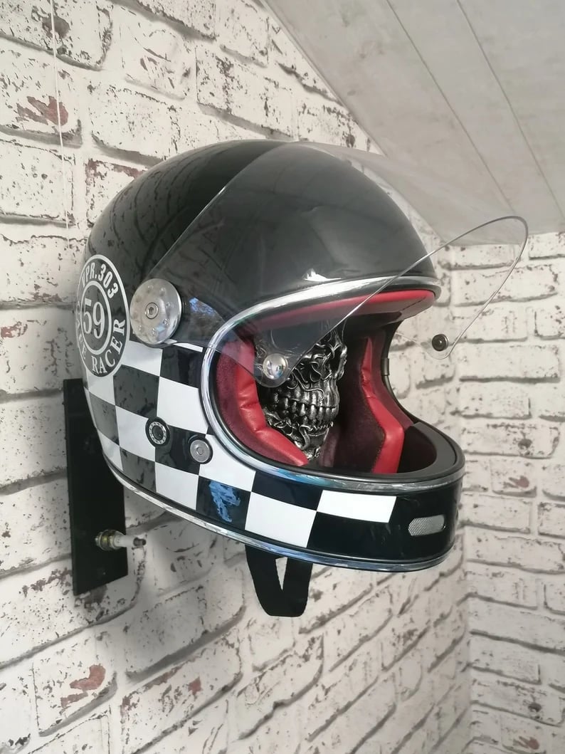 💀LAST DAY 50% OFF - 🏴‍☠️Motorcycle Helmet and Jacket Skull Holder