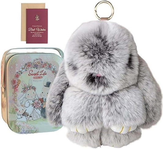 🔥Hot Sale 49% Off🔥-Handmade Soft Charms Bunny Keychain🐰