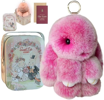 🔥Hot Sale 49% Off🔥-Handmade Soft Charms Bunny Keychain🐰