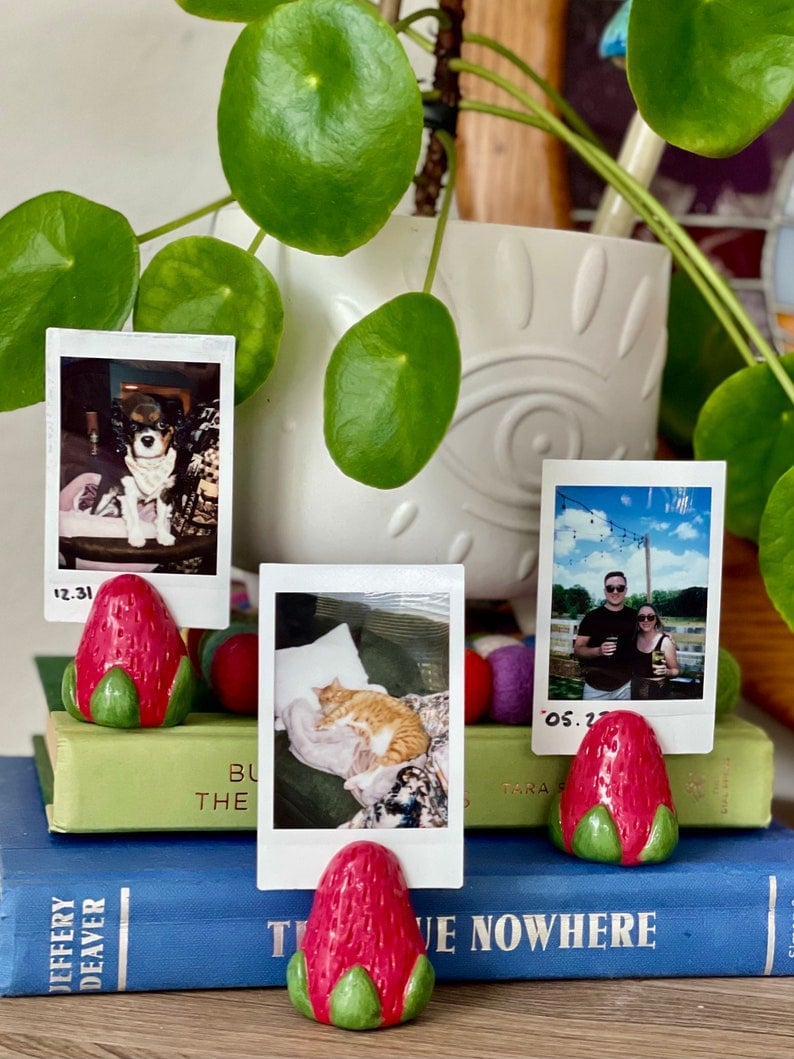 💥Last Day Promotion 50% OFF🔥-Handmade Clay Photo Holders🍄